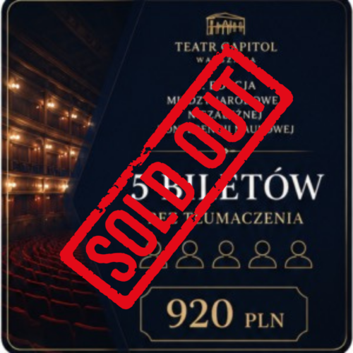 5szt. BILET KONFERENCJA (bez tłumacza)
